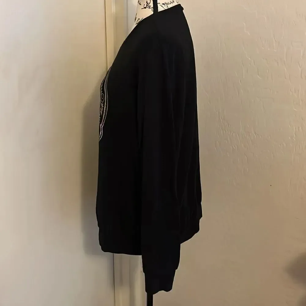 Torrid Black Skull Design Graphic Sleep Pullover Shirt Casual Cozy Comfy